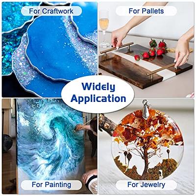Epoxy Resin Kit for Art & Craft | 1 Gallon(128oz) | Odorless | Crystal Clear Epoxy Resin | Jewelry, Earrings, Coasters, Casting, Molding, Crafting 