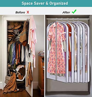 20 PACK Large Hanging Vacuum Space Saver Closet Storage Bag Clothes Dress  Suits