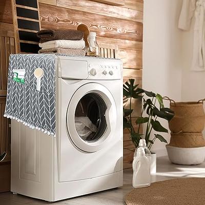 2PCS 25.6'' x 23.6'' Washer and Dryer Covers for the Top,Non-Slip