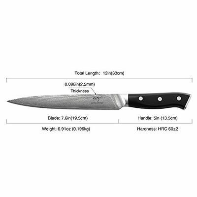 KitchenAid Classic 3 piece Chef Knife Set with Custom Fit Blade Covers, 8  inch Chef Knife, 5.5 inch Serrated Utility Knife, 3.5 inch Paring Knife