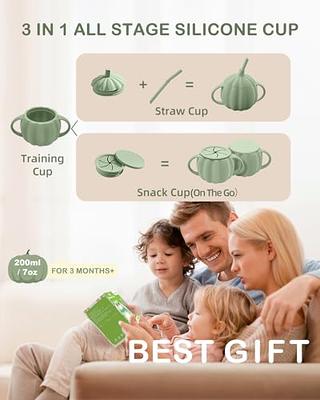  haakaa Silicone Toddler Cups, BPA Free Drop-proof Training Cups  for Baby 6 Months+, 5 Ounce : Baby