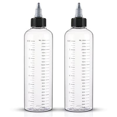 Pimoys Root Comb Applicator Bottle 6 Ounce Hair Oil Applicator 2 Pack  Applicator Bottle for Hair Dye Applicator Bottle with Graduated Scale, White