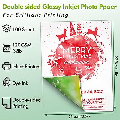 Koala Double Side Glossy Photo Paper 8.5x11 Inches 120gsm 100 Sheets  Compatible with Inkjet Printer - Yahoo Shopping