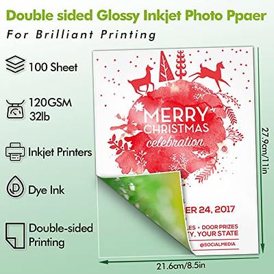 Koala Glossy Sticker Paper for Inkjet Printer, 4x6 Inch 50 Sheets