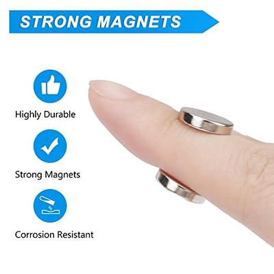 60pcs Small Magnets,Round for Refrigerator , Cylinder, Fridge , Office ,  Whiteboard , Durable Little Miniature Tiny Mini for Crafts