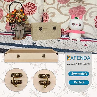 KAFENDA Left & Right Latch Hook Hasp Thickened Solid Jewelry Box Latch Zinc  Alloy Vintage Style Small Eye Hook (1 Pair Bronze) - Yahoo Shopping