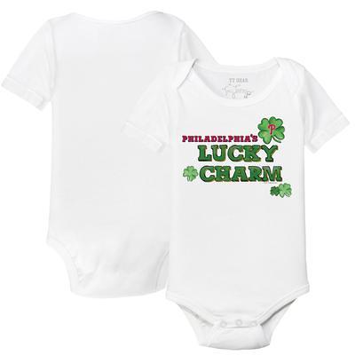 Infant Tiny Turnip White Philadelphia Phillies Baseball Love Bodysuit