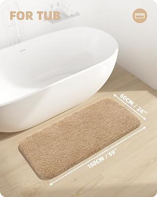 Color G Long Bathroom Rugs Runner - Upgrade Your Bathroom with Soft Plush  Light Brown Microfiber Bath Mat - Non Slip, Absorbent, Washable, Quick Dry,  24”x43” Bath Runner Rug for Bathroom - Yahoo Shopping