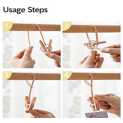 1-12PCS Sock Clips For Laundry Portable Strong Clothes Pins