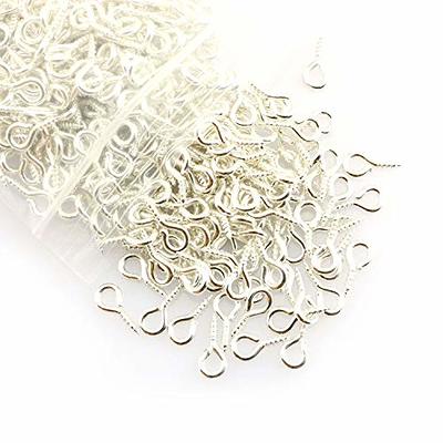 Tegg Screw Eye Pin 500PCS Silver Mini Eye Hooks Bail Peg Sets for DIY  Jewelry Making 5x10mm - Yahoo Shopping