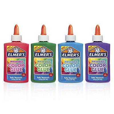 Elmer's Liquid School Glue, Clear, Washable, 5 Ounces, 4 Count - Great for  Making Slime