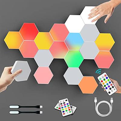 Hexagon Lights, RGB Hexagon Wall Lights with Remote, Smart Hexagonal Wall  Panels, Touching LED Wall Lights with USB-Power, Splicing DIY  Color-Changing Gaming Lights Used in Gift, Bedroom Decor-6 Packs - Yahoo  Shopping