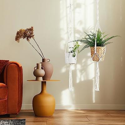OwnGrown Hanging Basket Set: 4 x 37.5in Long Macrame Plant Hangers – Cotton  Macrame Plant Holder for 3 to 7.8in Hanging Plant Pot – Boho Hanging  Planters for Indoor Plants – Hanging Plant Basket - Yahoo Shopping
