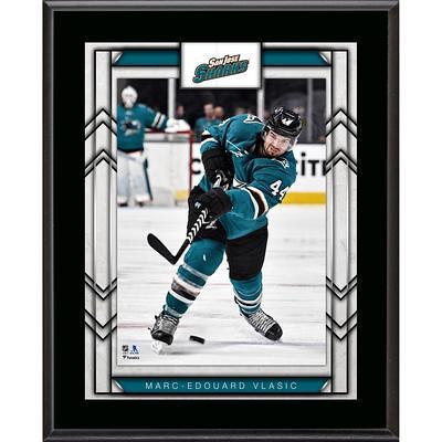 Joe Thornton San Jose Sharks Unsigned Teal Jersey Skating Photograph