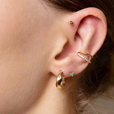 Tiny Gold Stud Earrings Set, Geometric Gold Stud Earrings, Plated Gold  Post, Modernist Earrings,minimalist Gold Everyday Earring Set - Etsy | Tiny gold  studs, Gold earrings studs, Stud earrings set