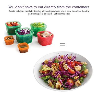 Perfect Portions Portion Control Containers Weight Loss 7 Piece Set Bowls &  Lids