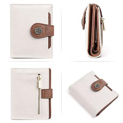 RFID Blocking Women Wallet Small Leather Credit Card Holder Mini Bifold  Purse US