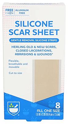 Silicone Scar Tape Roll, 1.6” x 60” Medical Tape for Wound Care Bandages  Scars Strips for Surgical Scars Keloid, C-Section, Burns, Injuries Acne,  Stretch Marks Removal Sheet Tapes