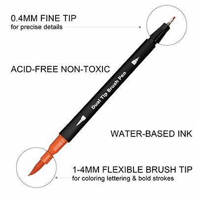 ai-natebok Dual Brush Marker Pens, Coloring Pens, 36 Colors 0.4 Fine Tip  Markers & Brush Pen for Adult Coloring Books Bullet Journal Note Taking  Writing Planning Art Project - Yahoo Shopping