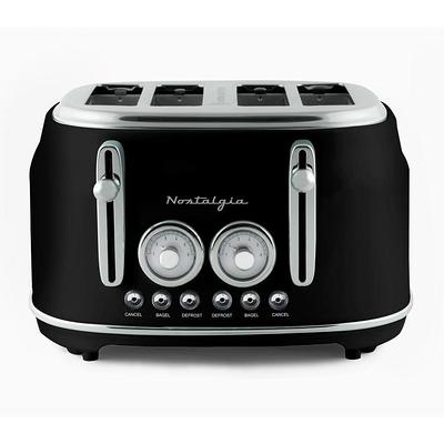 Nostalgia Retro 2-Slice Bagel Toaster, Aqua