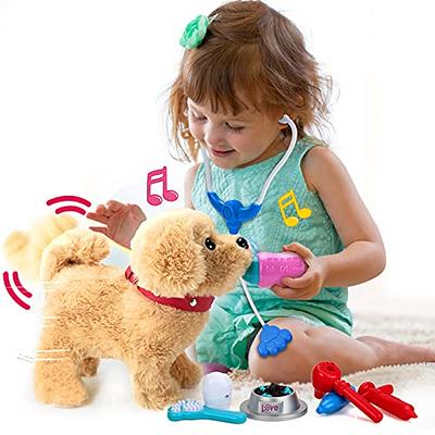 Simulation Electronic Plush Dog Toys Walking Barking Singing