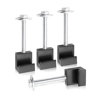 J Hook Crossover Tool Box Mounting Clamps for Pickup Truck Tool Box Mount  Tie Downs (Black-4PCS) : : Automotive