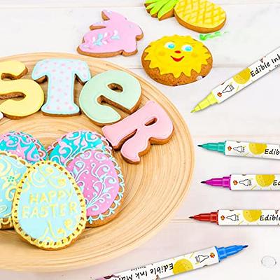 Food Coloring Marker Pens,12Pcs Dual Sided Food Grade and Edible