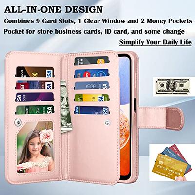 Book-style case with card holder pockets for Samsung Galaxy A14 4G/5G