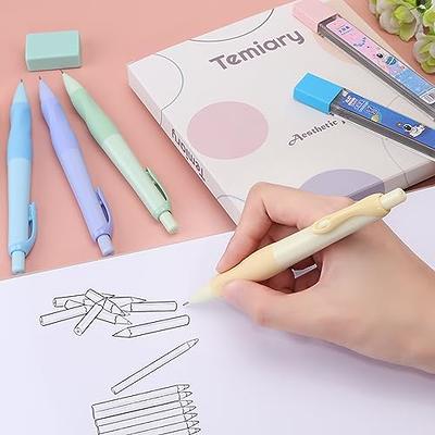 Bewudy 10PCS Pastel Mechanical Pencil Set, Cute Mechanical Pencils