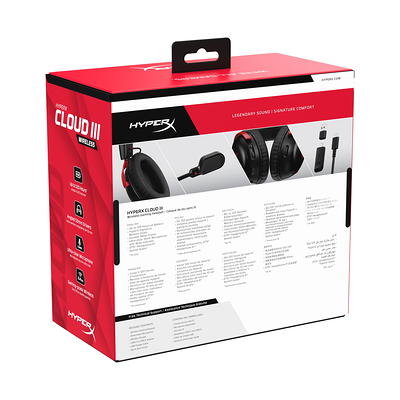 HyperX Cloud III - Gaming Headset (Black/Red)