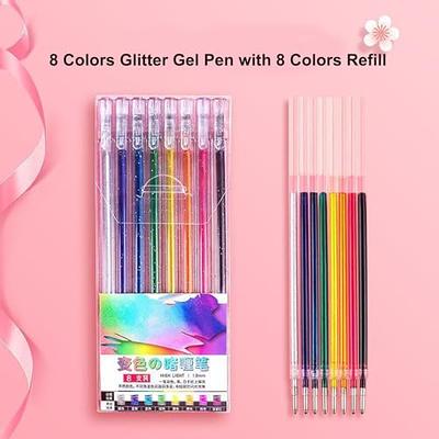 Glitter gel pen Color neutral pen Ballpoint pen Pocket pen Children's  glitter star note-taking color pen box