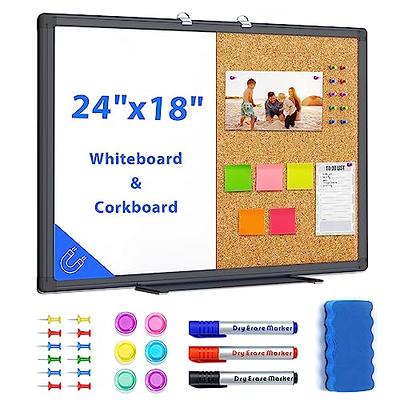 Yeaqee Framed Bulletin Board 48 x 36 Inch Black Large Cork Bulletin Dry  Erase Combo Board, Magnetic Presentation Whiteboard Bulletin Combination  Board Wall Mounted Notice Board for Home Office School - Yahoo Shopping