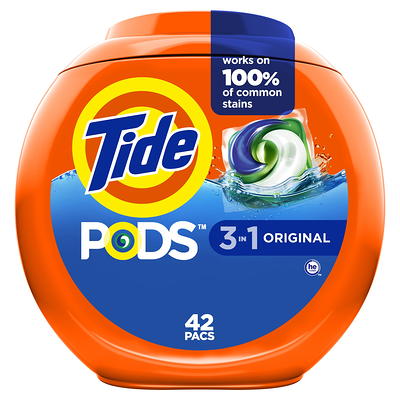 Tide PODS Liquid Laundry Detergent Soap Pacs, Spring Meadow Scent, 168 ct.