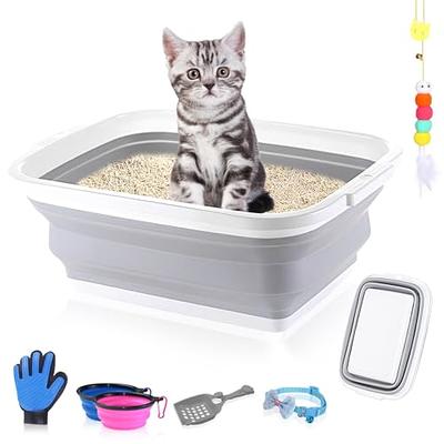 6pcs Kitten Litter Box, Plastic Cat Litter Trays Colorful Kitten
