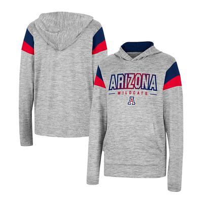 Arizona Cardinals Antigua Saga Long Sleeve Hoodie T-Shirt - Heather Black