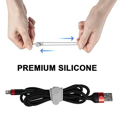 Nearockle 16Pcs Silicone Cable Straps Wire Organizer for Bundling Earphone,  Phone Charger, Computer Cords, Reusable Cable Ties Cord Organizer in  Home,Office,Kitchen,School(Grey) - Yahoo Shopping