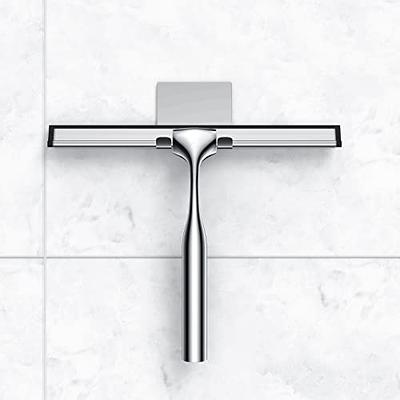 Clerance! Shower Squeegee for Shower Glass Door, All-Purpose Stainless  Steel Shower Squeegee with Hook for Bathroom, Mirrors, Tiles and Car  Windows