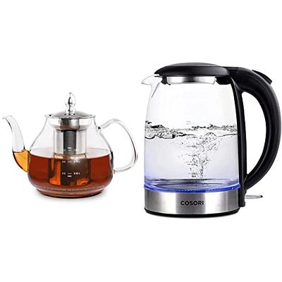 Cosori Black 2-Cup Corded Digital Electric Kettle in the Water