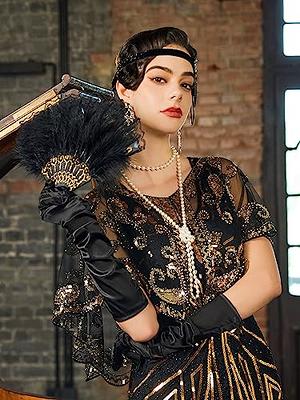 SWEETV 7Pcs 1920s Flapper Accessories Set for Women, Great Gatsby Roaring  20s Women Costume Accessories Sets - Yahoo Shopping