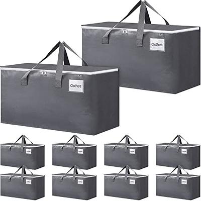 Windyun 6 Pieces 120 l Heavy Duty Large Moving Bags with Zipper