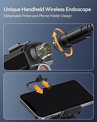 Wireless Endoscope Camera with Light, Teslong 1080P Handheld WiFi  Inspection Camera for iPhone & Android Phone, 2.0 Megapixels Mechanic Fiber  Optic Bore Scope, Dual Len Flexible Wall Snake Cam-16FT - Yahoo Shopping