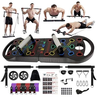 Fueti Home Gym Equipment, with Automatic Count Push Up Board, 30 in 1 Home  Workout Set with Foldable Push Up Bar, Resistance Band, Jump Rope