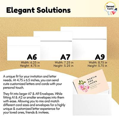 4x6 Envelopes A6 Envelopes 55pk: Sensei Supplies Small White Envelopes 4x6  Easy Self Seal for Invitation Envelopes, Baby Shower Envelopes 4x6, RSVPs,  Photos, Greeting Card Envelopes, 4x6 Cards & More - Yahoo