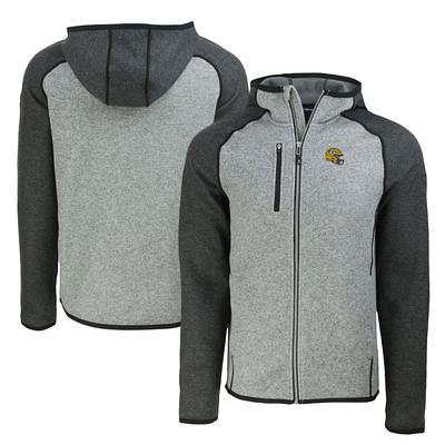 Louisville Cardinals Cutter & Buck Women's Mainsail Sweater-Knit Full-Zip  Vest - Heather Gray