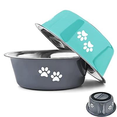 PAWLAND Raised Cat Bowls Elevated Stainless Steel Dog Cat Bowls with Stand  Pet Feeder Food Water Bowls for Cats and Small Dogs - Bed Bath & Beyond -  33396075