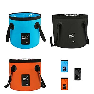 Portable Collapsible Bucket 5 Gallon, Folding Water Storage Container with  Handle, Portable Wash Basin for Fishing Car Washing Camping Hiking(20L) -  Yahoo Shopping