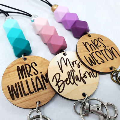 Personalized Teacher Lanyard, Engraved Badge Holder, Breakaway Name Lanyard  - Yahoo Shopping