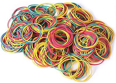 Mat Family Rubber Bands, Size 64 (3 1/2 x 1/4), Colorful Elastic Stretchable Non Latex Rubber Bands Rubber Band Bulk, Elastic Band Loops for Files Bank Paper