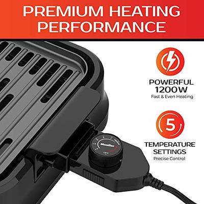 Mueller Ultra Gourmet Electric Grill, Smokeless Indoor Grill, Removable  Nonstick Grill Plate, with Adjustable Temperature, 120V - Yahoo Shopping