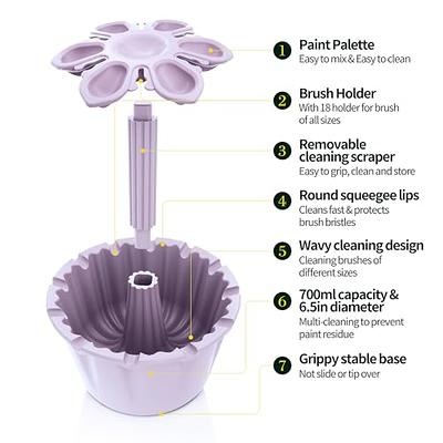 SOTER Paint Brush Cleaner All-In-One Solution For Artists - Includes Paint  Brush Holder, Rinse Cup, And Paint Palette Your Ultimate Artistic  Companion! (Lavender) - Yahoo Shopping